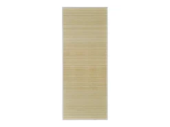 Alfombra de bambú natural con láminas rectangulares 120 x 180 cm