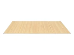 Alfombra de bambú natural de 100x160 cm con soporte antideslizante