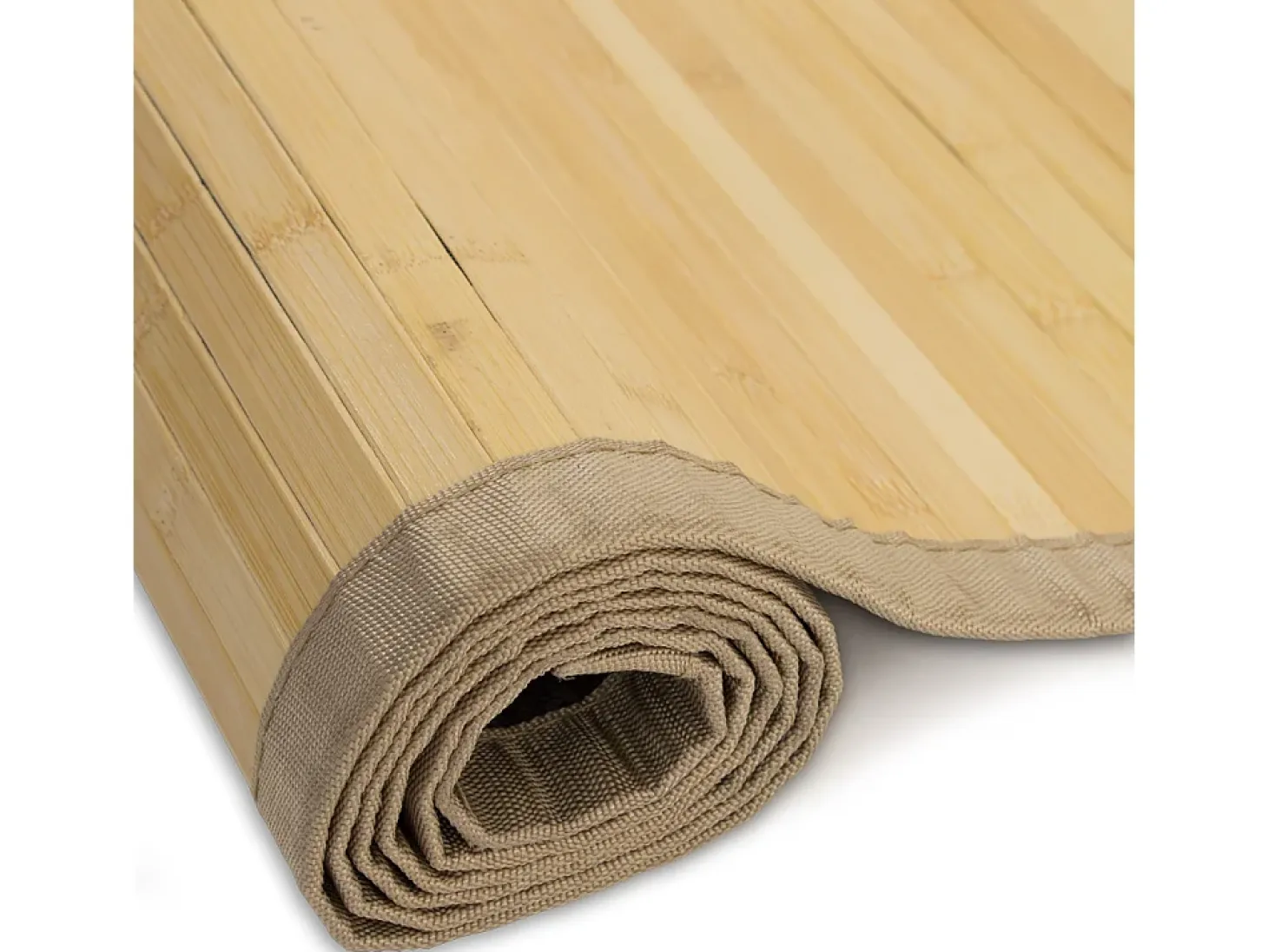 Alfombra de bambú 80x300 cm clara