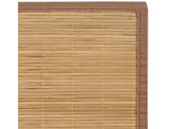 Alfombra de bambú 160x230 cm Marrón