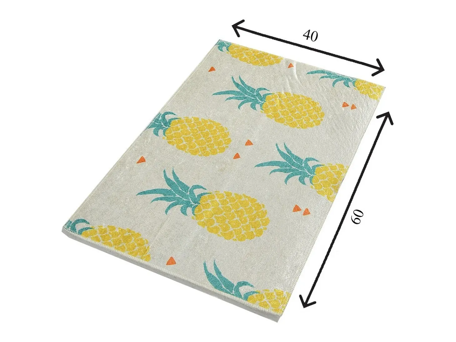 Alfombra de baño Ananas DJT multicolor