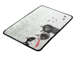 Alfombra de baño Angry Cats DJT multicolor