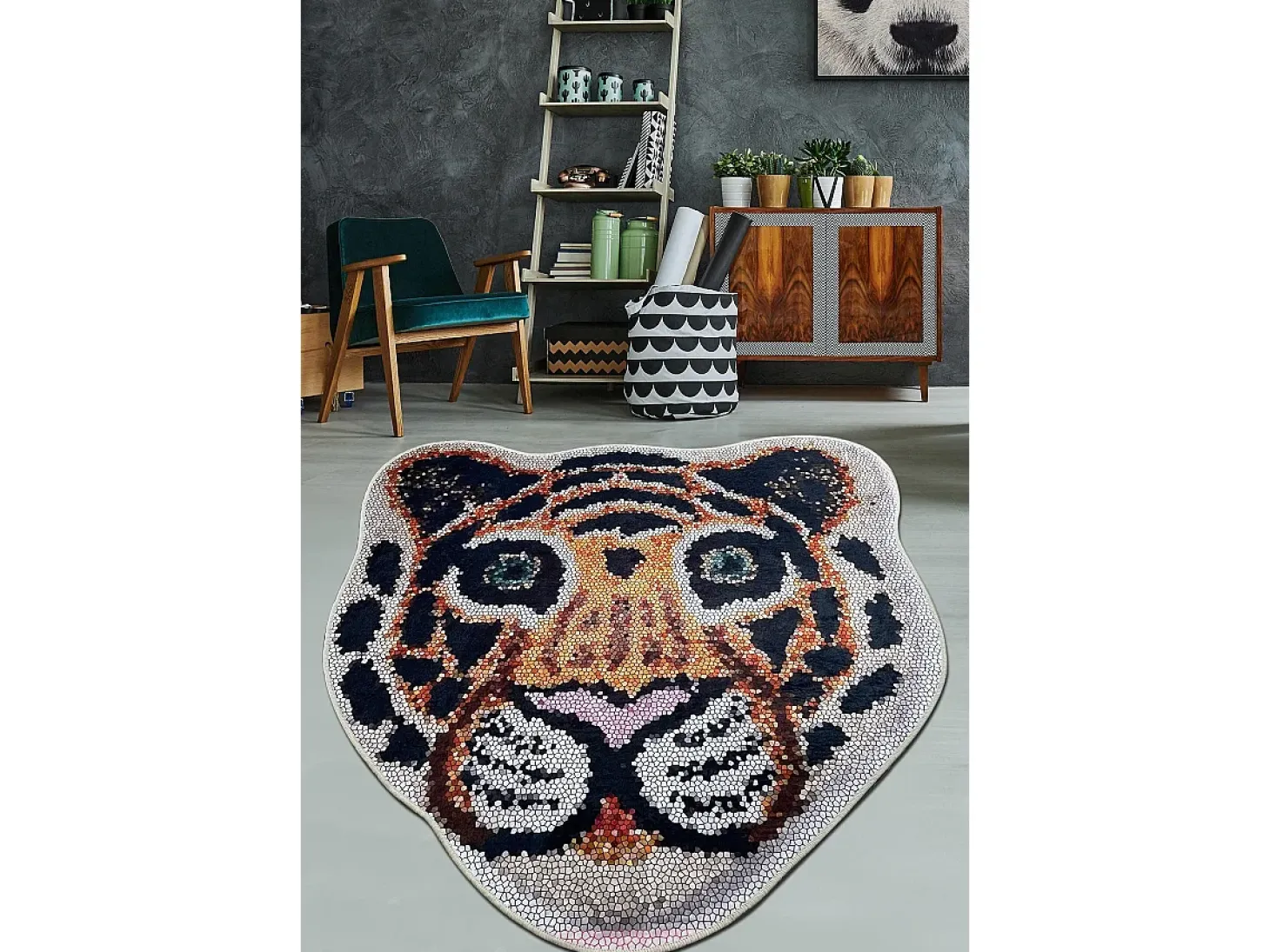 Alfombra de baño Bengal Djt (160 cm) multicolor