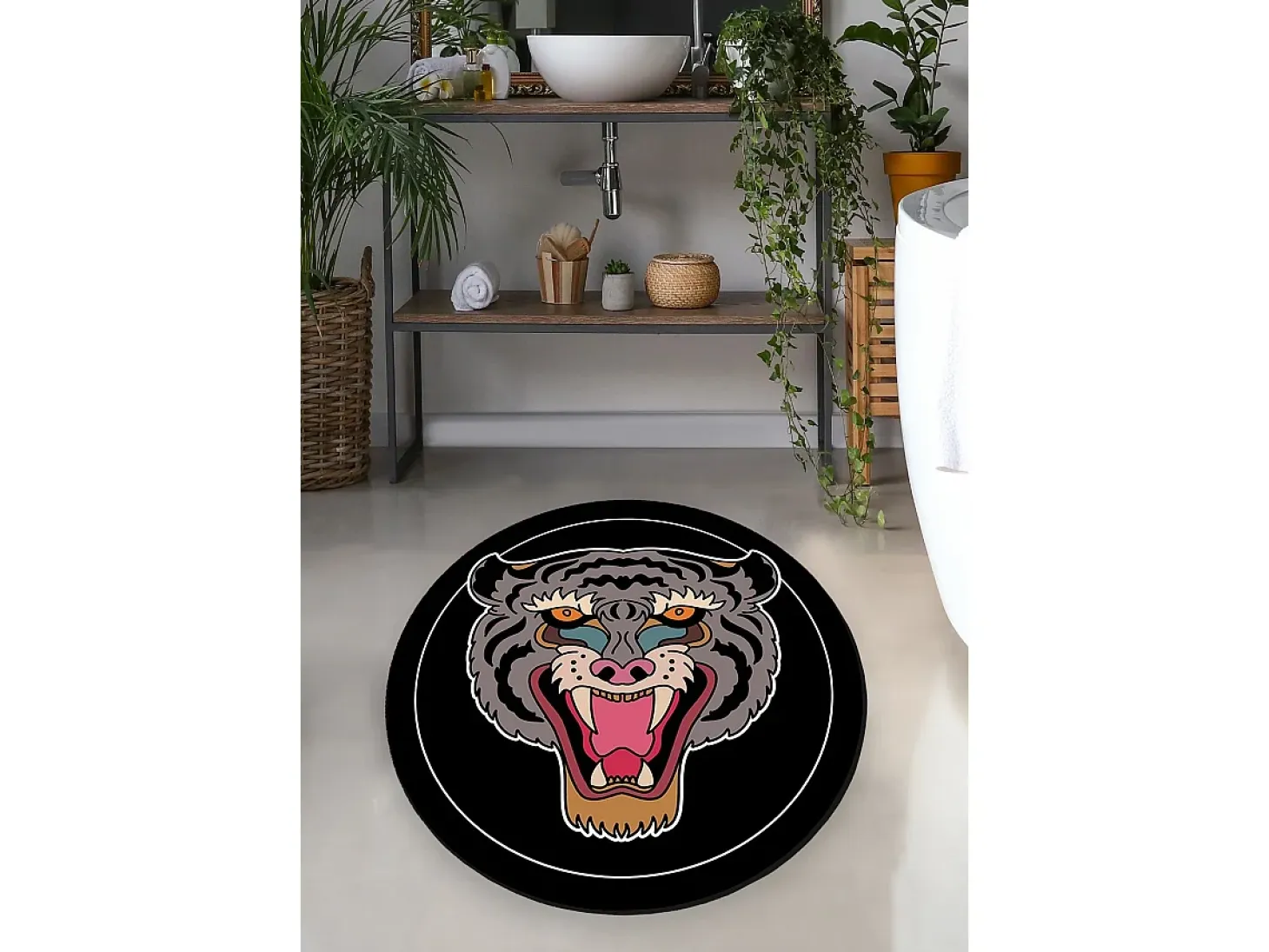 Alfombra de baño Black Woods 160 multicolor