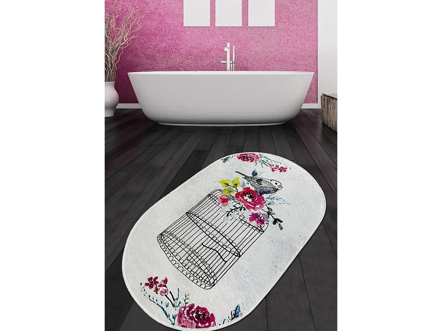 Alfombra de baño Cage Djt (70 x 120) multicolor