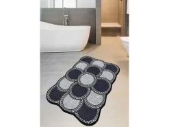 Alfombra de baño Ciorcail gris azul oscuro