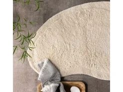 Alfombra de baño Elvis 85x60cm beige.