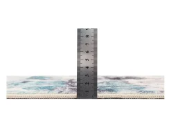 Alfombra de baño estampada con pelo suave 70x120 cm Turquesa multi Ariella