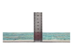 Alfombra de baño estampada con pelo suave 50x60 cm Turquesa Ariella