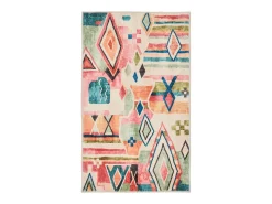 Alfombra de baño estampada con pelo suave 50x60 cm Colorido Ariella