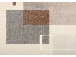 Alfombra de baño estampada con pelo suave 50x60 cm Gris multi Ariella