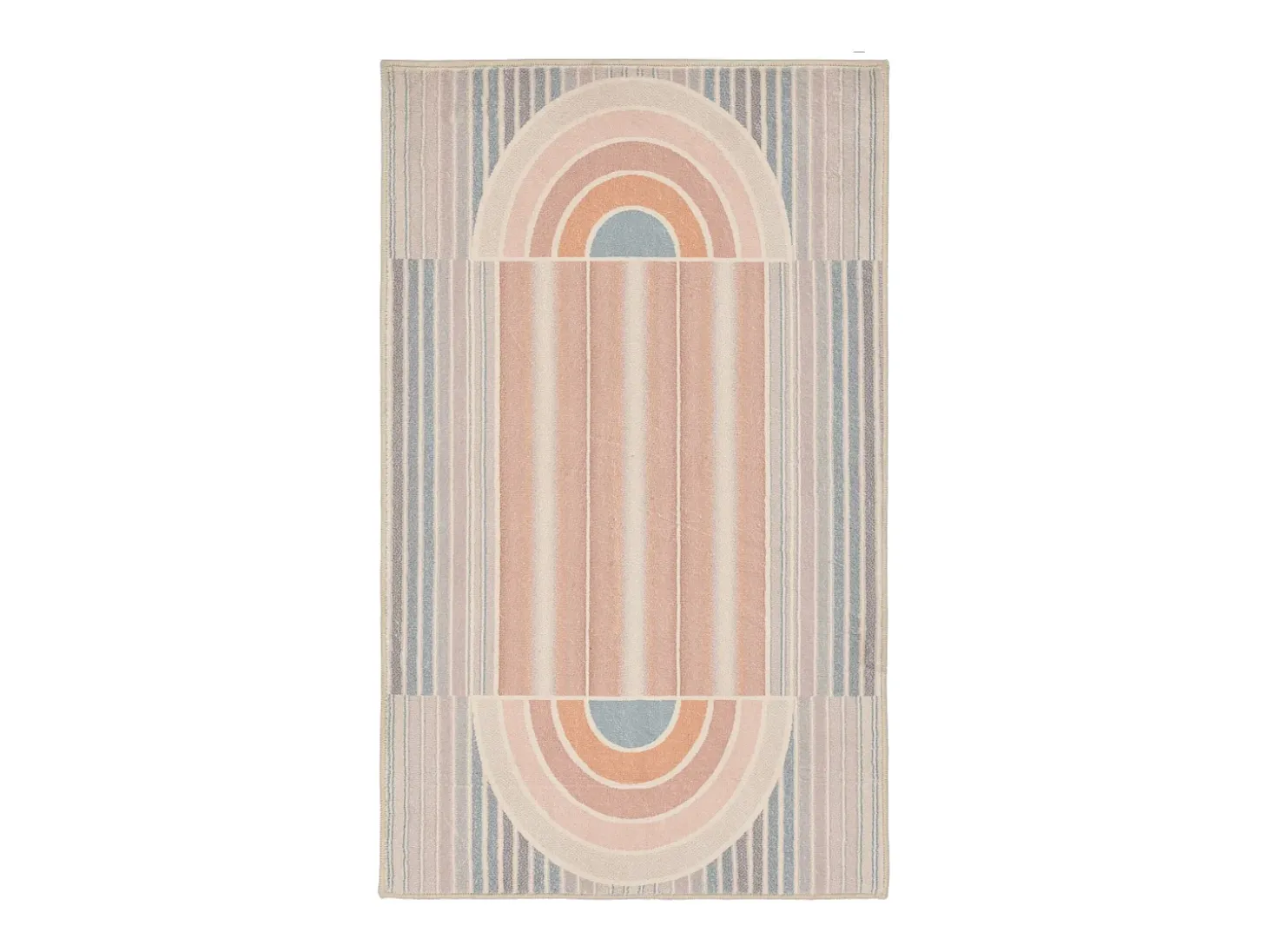 Alfombra de baño estampada con pelo suave 60x100 cm Colores pastel Ariella