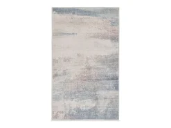 Alfombra de baño estampada con pelo suave 70x120 cm Beige multi Ariella