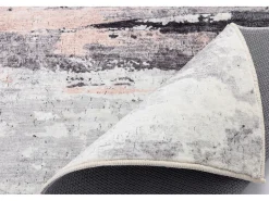 Alfombra de baño estampada con pelo suave 60x100 cm Rosa Multi Ariella