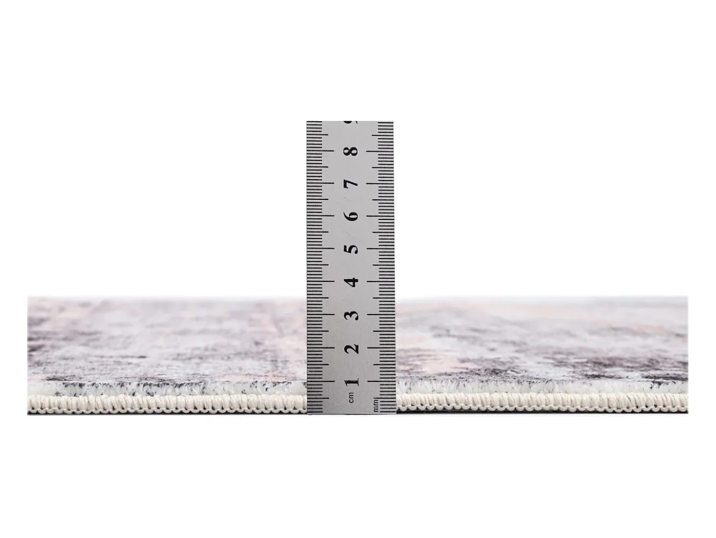 Alfombra de baño estampada con pelo suave 70x120 cm Rosa Multi Ariella