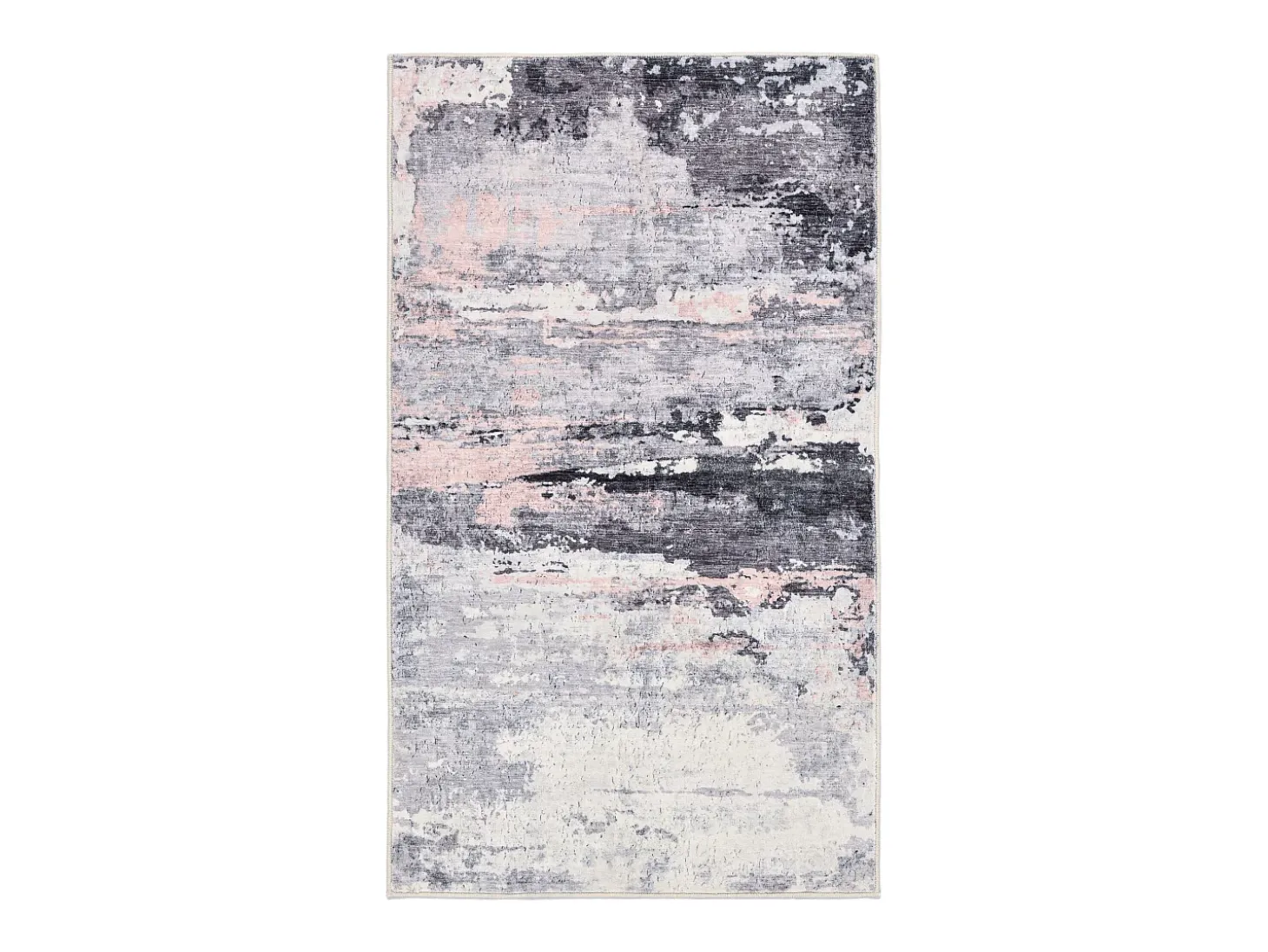 Alfombra de baño estampada con pelo suave 70x120 cm Rosa Multi Ariella