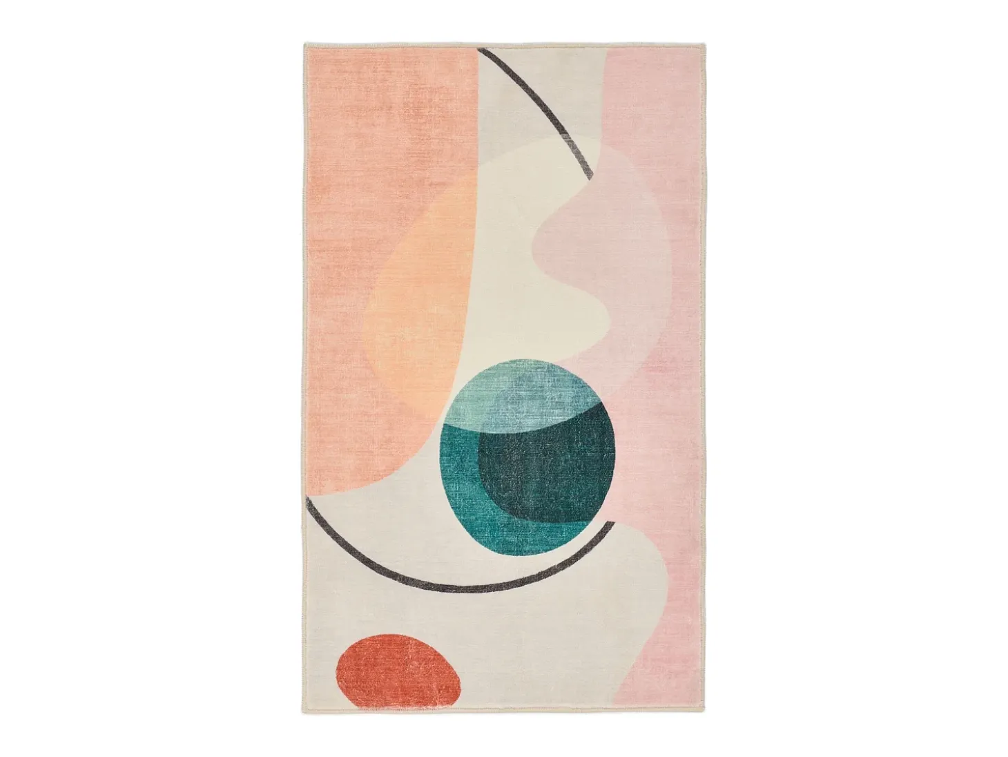 Alfombra de baño estampada con pelo suave 60x100 cm Colorido Ariella