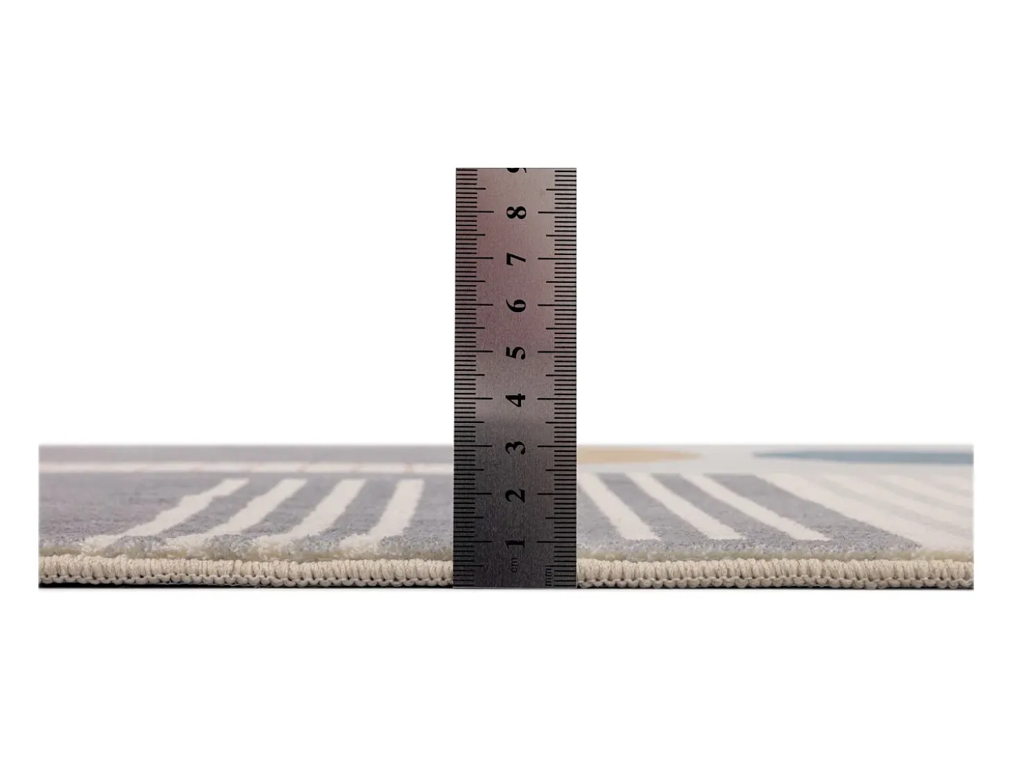 Alfombra de baño estampada con pelo suave 70x120 cm Gris multi Ariella