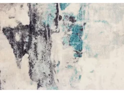 Alfombra de baño estampada con pelo suave 50x60 cm Turquesa multi Ariella