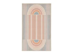 Alfombra de baño estampada con pelo suave 70x120 cm Colores pastel Ariella