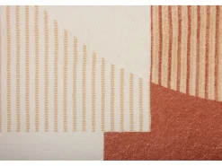 Alfombra de baño estampada con pelo suave 60x100 cm Gris multi Ariella