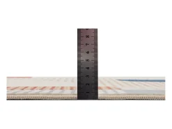 Alfombra de baño estampada con pelo suave 60x100 cm Gris multi Ariella