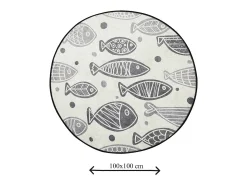 Alfombra de baño Fish DJT multicolor