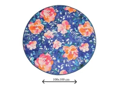 Alfombra de baño Flowers DJT multicolor