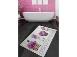 Alfombra de baño Giardino Di Lavanda Djt (70 x 120) multicolor