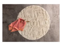 Alfombra de baño Hilma Ø60cm blanco roto.