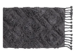 Alfombra de baño Hilma 80x50cm gris oscuro.