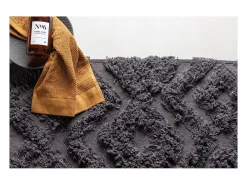 Alfombra de baño Hilma 80x50cm gris oscuro.