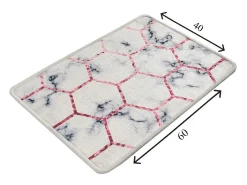 Alfombra de baño Honeycomb (40 x 60) multicolor