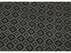 Alfombra de baño Lace DJT gris blanco negro