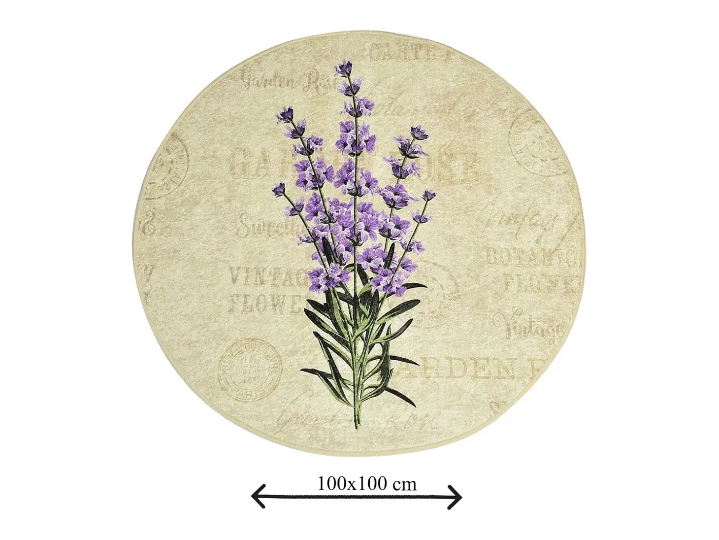 Alfombra de baño Lavender DJT multicolor