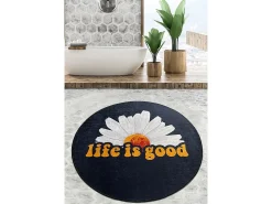 Alfombra de baño Life Is Good Djt (200 cm) multicolor