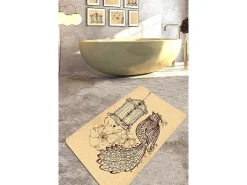 Alfombra de baño Malurus (80 x 100) camel marrón