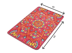 Alfombra de baño Mandal multicolor