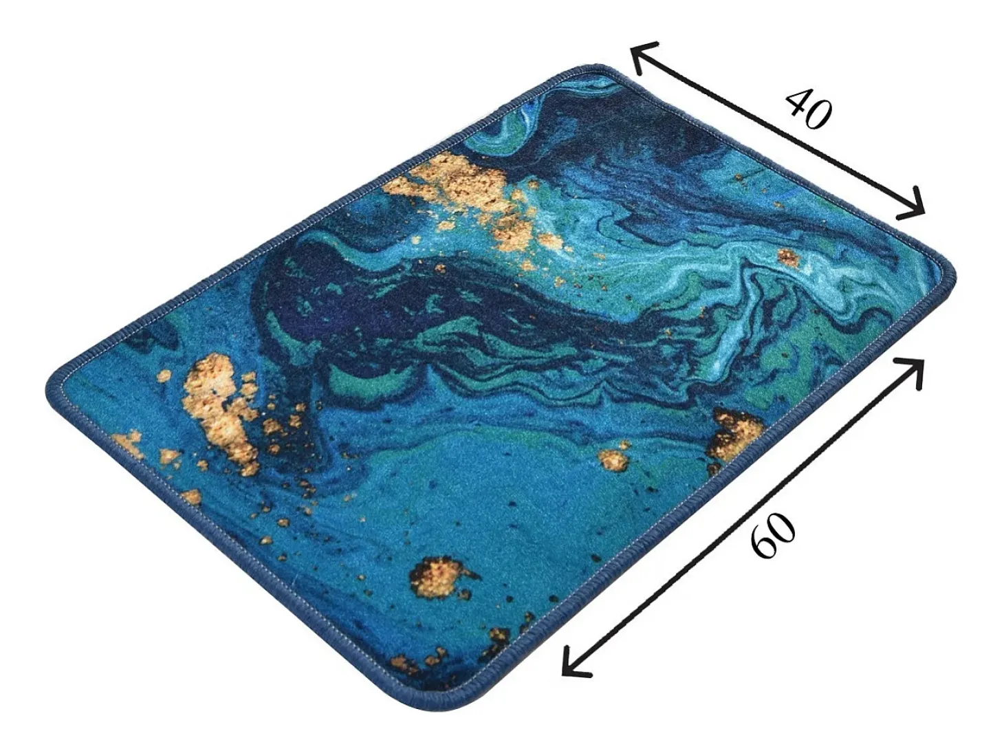 Alfombra de baño Marbling (40 X 60) multicolor