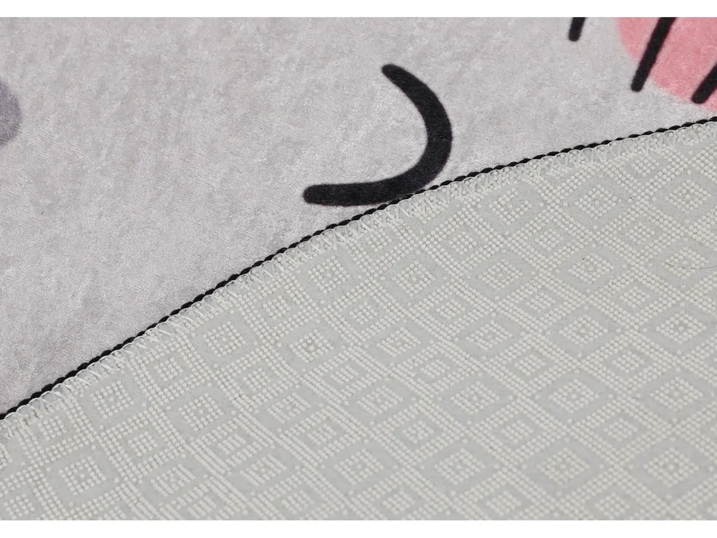 Alfombra de baño Neko (100 cm) gris