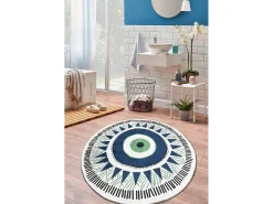 Alfombra de baño Occhio (200) verde gris azul oscuro verde