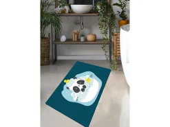 Alfombra de baño Panda In The Water multicolor
