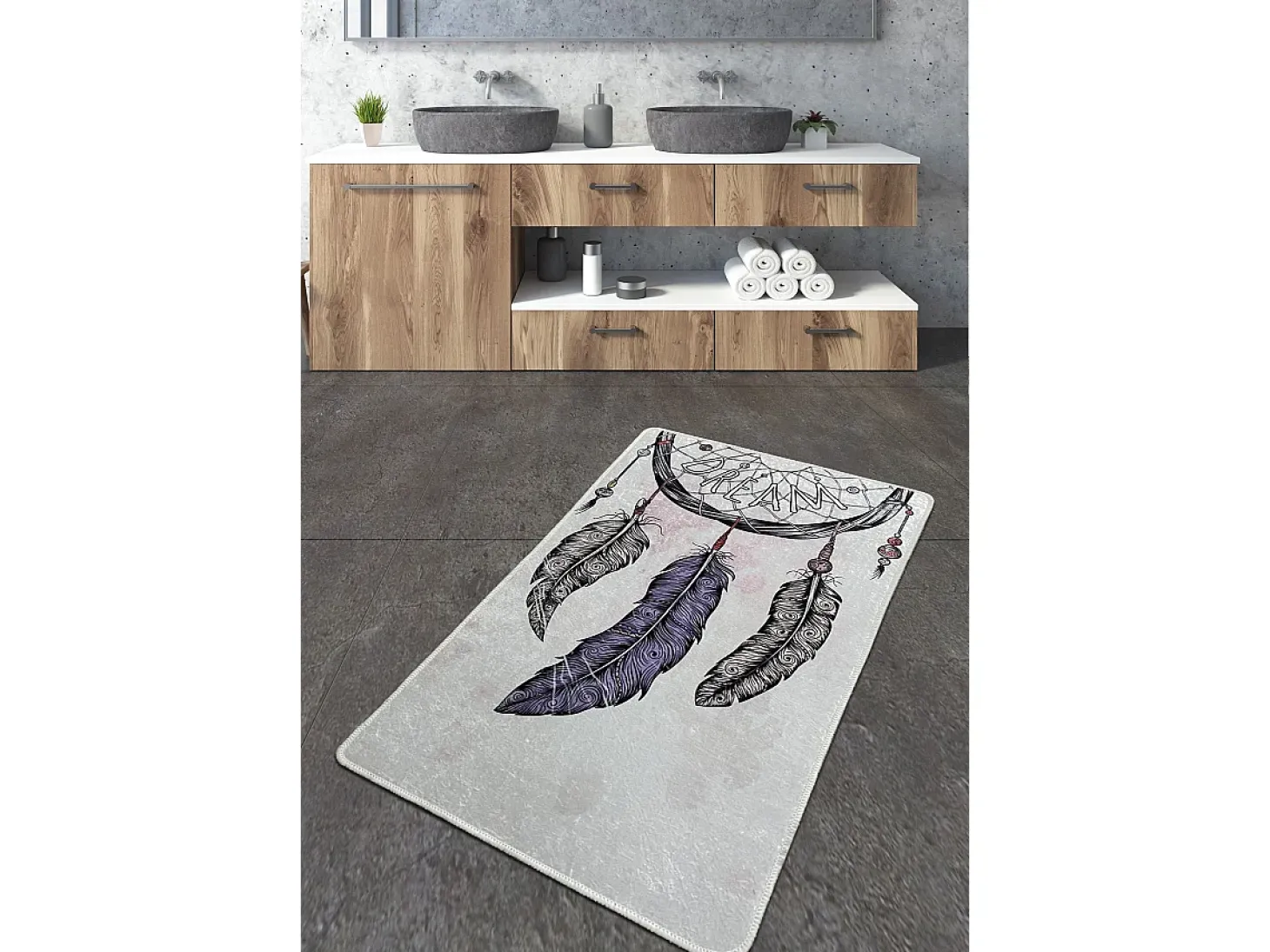 Alfombra de baño Parast Djt (70 x 120) multicolor