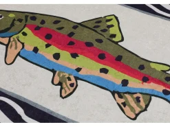 Alfombra de baño Pescado multicolor