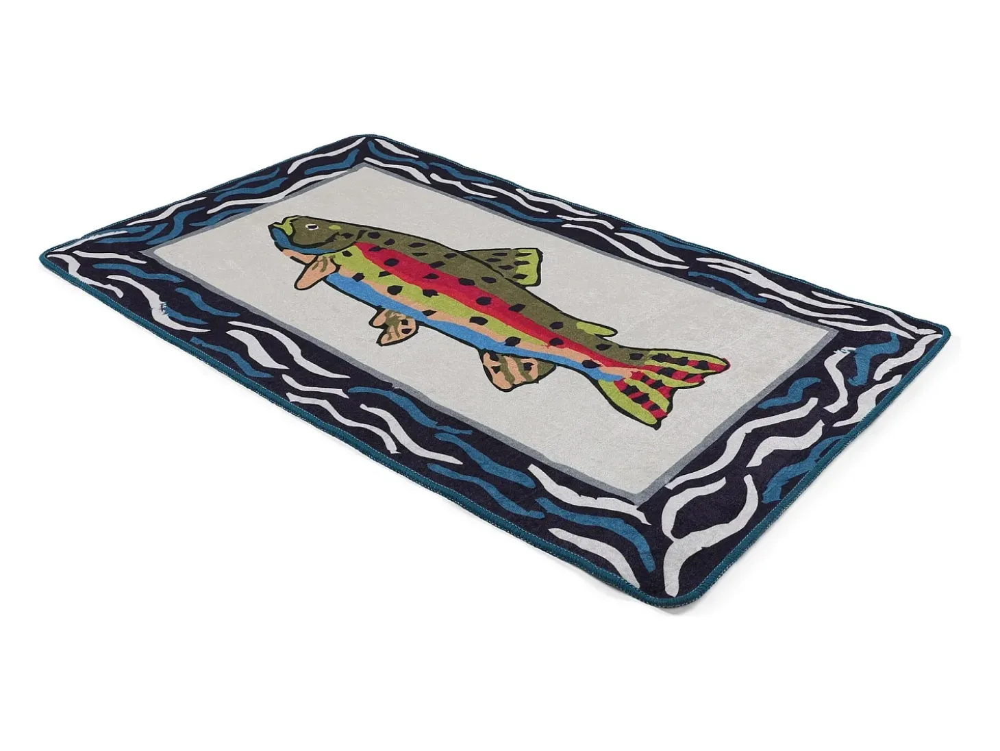 Alfombra de baño Pescado multicolor