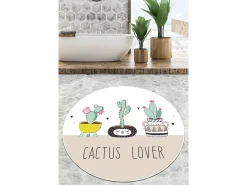 Alfombra de baño Pink Cactus Djt (160 cm) multicolor