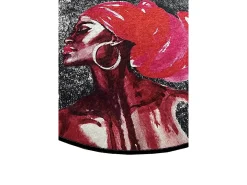 Alfombra de baño Pink Hair Djt (80 cm) multicolor