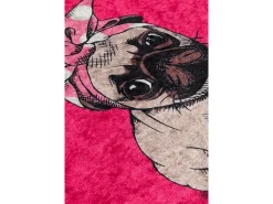 Alfombra de baño Pink Pug DJT multicolor