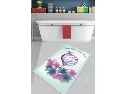Alfombra de baño Purple Balloon (80 x 100) multicolor