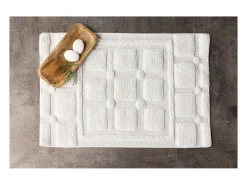 Alfombra de baño Putte 90x60cm color blanco.